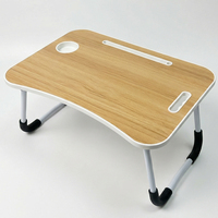 Support d'ordinateur portable en bois durable, réglable, extensible, portable, pliable, table de lit pour le bureau, l'étude, la lecture, l'écriture, les repas