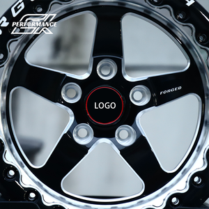 Jantes forgées sur mesure, décalées 17x7J 18x8J 5x127 5x120.65, noir brillant, avec beadlocks usinés pour camion Chevelle - Product Image 3