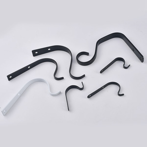 Minimalist Wrought Iron Wall Hooks S Shape Durable Clothes And <b>Basket</b> Hangers For Home Use - Product Image 2