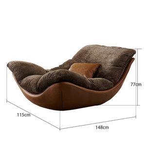 Poltrona Moderna <span class=keywords><strong>in</strong></span> Velluto Morbido per Relax, Sedia di Lusso Italiana di Alta Gamma per Soggiorno, Nuova Poltrona Singola di Design per il Tempo Libero - Product Image 6