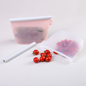 <span class=keywords><strong>Sac</strong></span> de conservation alimentaire en silicone réutilisable, sans BPA, écologique, 1000 ml, anti-fuite, pour lait maternel, vente en gros - Product Image 6