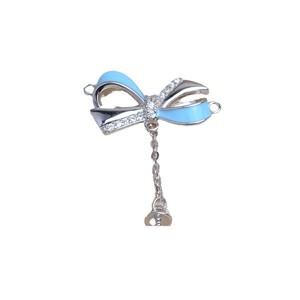 Bandeja Vacía de Plata S925 con Borla de Lazo para Decoración Central, Accesorios de Perlas DIY, 7-10, para Joyería de Plata, Fornituras para Joyería - Product Image 4