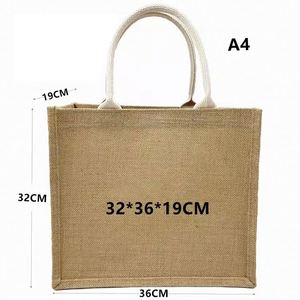Sac fourre-tout en toile de coton bio blanc imprimé pour la plage, vente en gros - Product Image 2
