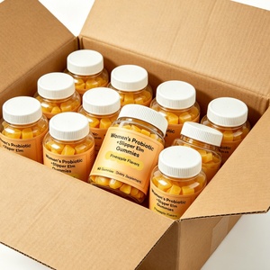 Gomitas de Probióticos y Olmo Resbaladizo para Mujeres, Probióticos de Piña para Equilibrio del pH, Suplementos para la Salud Intestinal Humana, Venta al Por Mayor de Fábrica OEM - Product Image 4