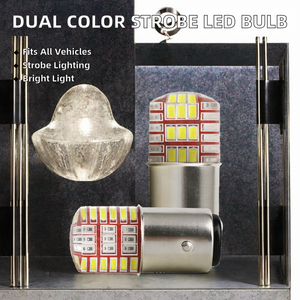 Ruitaisen YCT-XHD-1157-<span class=keywords><strong>063</strong></span> BAY15D P21/5W 12V LED Zweifarbige Stroboskoplampe 3014 42LED Bremsblinker Rot Weiß Nachrüstung/Upgrade 12 - Product Image 3