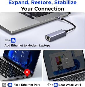 Adaptador USB C a Ethernet sin Controlador, RJ45 a USB C, Compatible con Thunderbolt 3 y 4, Adaptador de Red LAN Gigabit Ethernet Tipo C de 1 Gbps - Product Image 4