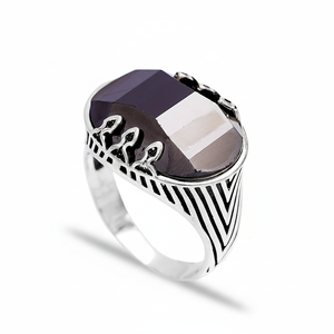 Onyx Gemstone Oval Shape <b>Men</b> <b>Rings</b> Authentic <b>Men</b> <b>Ring</b> Turkish Handmade Wholesale Handmade 925 Sterling <b>Silver</b> - Product Image 2