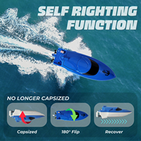 Mainan Perahu Remote Control untuk Anak-anak, Perahu RC Kecepatan Tinggi, Kapal Mainan RC 2.4GHz, Perahu Air Bermotor Listrik untuk Anak-anak