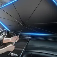 2021車の傘のテントポータブルナイロンサンシェードカバーUV耐性折りたたみ式フロントガラス車の傘フロントガラスシェード