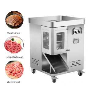 New Stainless Steel SUS304 Commercial Grade Automatic <b>Meat</b> <b>Grinder</b> Machine with Control Panel Wheels 500kg/h Capacity - Product Image 1
