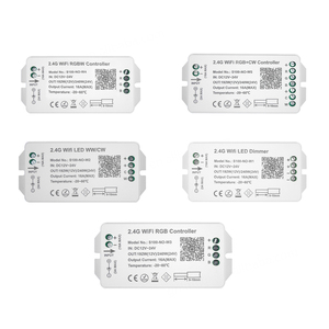 Variateur LED intelligent Wi-Fi Tuya, sans fil 2.4G, télécommande RF, DC12-24V, RGB, RGBW, RGB+CCT, WW/CW, contrôlé par application, économe en énergie - Product Image 2