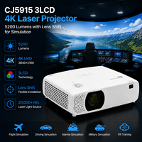 Proyector Láser 4K 3LCD CJ5915 de 5200 Lúmenes para Simulación con HDMI CEC