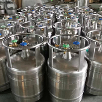 Réservoir Cryogénique en Aluminium Aéronautique YDZ-30, Conteneur de Stockage Biologique à Azote Liquide, Conteneur d'Azote Liquide Biologique pour Sal