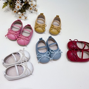 Einfarbige Schleifen-Prinzessinnenschuhe für Babys, Mädchen-Prinzessinnenschuhe, Babyschuhe 0-1 Jahre, Lauflernschuhe für Babys - Product Image 4