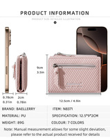 Dompet Tipis Baru Baellerry 2026 untuk Wanita, Dompet Pendek Kulit PU Lipat Dua dengan Resleting, Tempat Kartu, dan Jendela ID/Foto