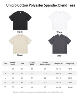 UNIQ Style Same Fabric Heavyweight Graphic Boxy Cropped Fit Tee Men's T-shirts Oversized <b>Tshirt</b> Blank Custom T Shirt for Men - Product Image 3