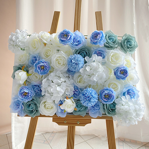 Mur végétal artificiel pour toile de fond de mariage, hydrangeas, roses, feuillage, décoration d'événements, accessoire photo, vitrine de centre commercial, fausse <span class=keywords><strong>fleur</strong></span> - Product Image 1
