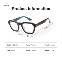 Marcos de gafas de diseñador Marcos ópticos de acetato Marco de gafas negro mate Diseñador de Italia China Ventas al por mayor Gafas para hombres