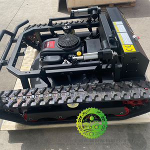 Cortacésped triturador de maleza al por mayor, cortacésped giratorio a gasolina para terrenos inclinados, cortacésped con batería de litio y control remoto en venta - Product Image 1