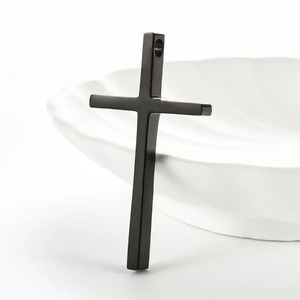 Ciondolo a croce di Gesù semplice e minimalista per uomo e donna, in acciaio inossidabile unisex, taglia S/M/<span class=keywords><strong>L</strong></span>, non sbiadisce, ciondolo religioso cristiano, idea regalo. - Product Image 4