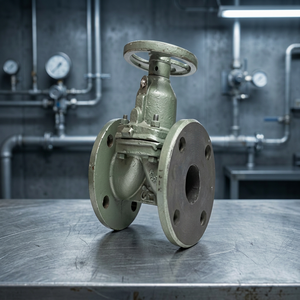 Válvula de diafragma de hierro fundido de 150 LB, tipo Weir, con bridas, revestimiento de neopreno y ebonita, válvula de control de lodos, BS 5156, uso industrial - Product Image 3