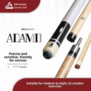 Củ gậy bi-a Adam II Professional kiểu Trung Quốc, đầu lớn chia đôi 1/2, tích hợp chức năng đánh và nhảy, màu đen, loại 8 bi. - Product Image 6