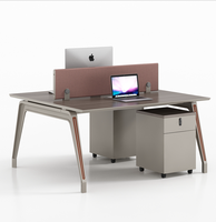 JUOU – cloison de bureau moderne, poste de travail ouvert pour 2 4 6 personnes, table de bureau, séparateur de poste de travail moderne