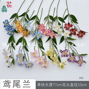 Flor Artificial de Iris Alice, Flor de Seda de 3 Cabezas, Decoración de Boda, Arreglo Floral, Decoración de Pasillo - Product Image 2