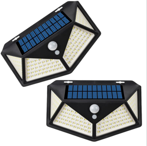Applique murale solaire à 114 led, 4 côtés, éclairage d'extérieur, luminaire de paysage, protection, <span class=keywords><strong>charge</strong></span> et dé<span class=keywords><strong>charge</strong></span>, idéal pour un <span class=keywords><strong>jardin</strong></span> - Product Image 3