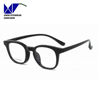 Monture de prescription carrée TR90 sur mesure OEM, taille 53-20-148, vision haute définition pour adultes unisexes, logo et emballage personnalisés