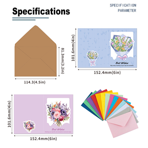 Wholesale Custom Thank You for <b>Small</b> Business Diy Christmas Greeting Promotional Gift Cards Blank Postcard Printing - Product Image 3