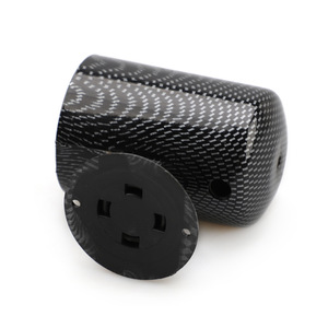Carbon Fiber <b>Car</b> <b>Cup</b> <b>Holder</b> 52mm Single Dashboard Mount Front Seat Universal Fit - Product Image 1