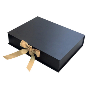 Caja de Regalo Magnética de Papel Rígido Plegable Rosa Mate de Lujo con Cierre para Joyería y Cinta, Diseño Gratuito - Product Image 1