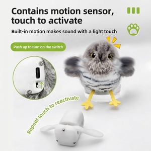 Juguete Interactivo Automático para Gatos con Simulación de Pájaros, Sonidos Realistas y Chirridos, para Ejercicio de Mascotas y Alivio del Aburrimiento, Nuevo de Fábrica - Product Image 4