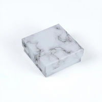 Boîte à bijoux carrée 7,5x7,5 cm en forme de Ciel et Terre pour colliers et bracelets, en gros, en stock