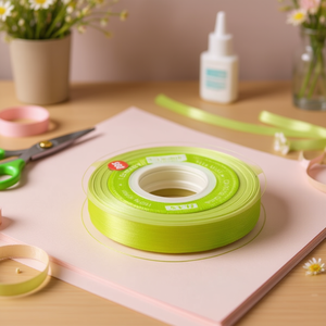 Nastro in Gasa Verde Chiaro 1,5 cm x 35 Y - Product Image 3