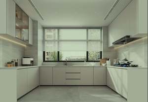 Armoires de cuisine modulaires blanc pur, portes en verre, design moderne écologique pour salle à manger, cave à vin, tailles et couleurs personnalisables - Product Image 6