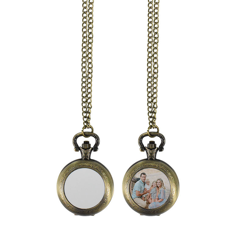 Оптовая продажа, Китай, ожерелье, часы, сублимационный металл, карманные часы, ожерелье