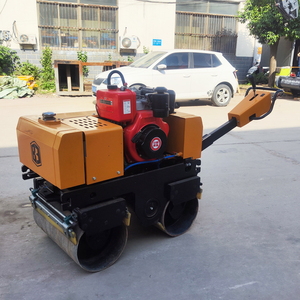 Máy móc xây dựng đôi trống đơn 1ton2ton3ton4ton5ton8ton10ton đi bộ phía sau máy đầm rung đi xe trên đường lăn