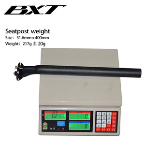 <span class=keywords><strong>Tija</strong></span> de sillín de bicicleta de <span class=keywords><strong>carbono</strong></span> completo BXT, <span class=keywords><strong>tija</strong></span> de sillín de bicicleta de carretera de montaña ligera, tubo de asiento de <span class=keywords><strong>carbono</strong></span> brillante/mate 3K 27,2/31,6*350/400mm - Product Image 4