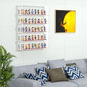 Acrylic 5 lớp hiển thị trường hợp mini Funko Pops chống bụi rõ ràng treo tường lưu trữ máy tính để bàn 15 7/10 "L x 3 2/5" W X3 4/5 "H - Product Image 6