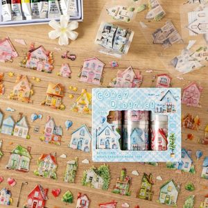 6 rouleaux par boîte de ruban adhésif Dutch Town Series <span class=keywords><strong>Film</strong></span> Cutting Tape Stickers Scenery Notebook Tape - Product Image 6