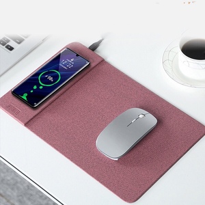 Alfombrilla de ratón de aluminio, alfombrilla de ratón de carga inalámbrica con soporte para teléfono, conjunto de regalo de negocios - Product Image 6