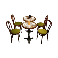 Table Moderne en Bois Massif Non Pliable et Chaise de Restaurant – Ensemble de Mobilier Commercial Modèle Guangdong 12