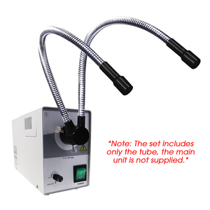 ตัวนำแสงไฟเบอร์ออปติกแบบคอห่านคู่สำหรับรุ่น GX-301 |   หลอดไฟแบบยืดหยุ่นสำหรับแหล่งกำเนิดแสงฮาโลเจนและกล้องจุลทรรศน์ - Product Image 2