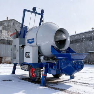 Bétonnière mobile <span class=keywords><strong>avec</strong></span> <span class=keywords><strong>pompe</strong></span> à vendre, machine à mélanger le ciment <span class=keywords><strong>avec</strong></span> <span class=keywords><strong>pompe</strong></span> 15M³/H - Product Image 6