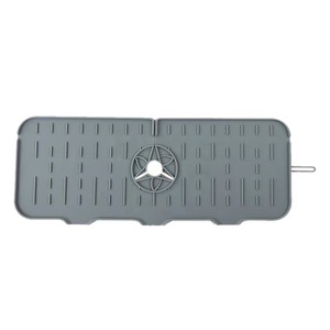 Cross-border High Quality Custom Silicone Faucet Water Mat <b>Kitchen</b> <b>Sink</b> <b>Splash</b> <b>Guard</b> and Absorbent Pad for Table Use - Product Image 6