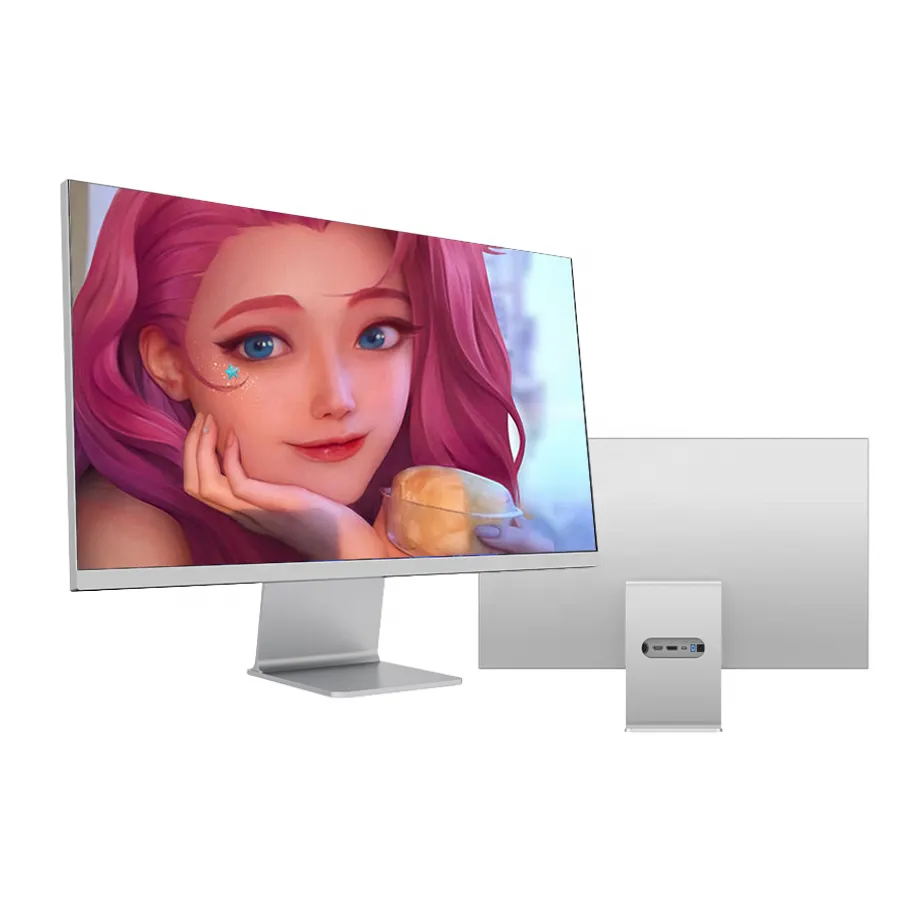 Yüksek çözünürlüklü 5k 27 "monitör Mini Led düz ekran bilgisayar masaüstü monitör PC 5120*2880 Lcd 27 inç 60Hz oyun Led monitör