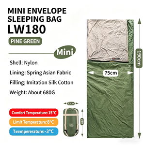 Saco de Dormir de Nailon Ultraligero, Portátil, Mini, de Verano, con Logotipo Personalizado al por Mayor, Lavable a Máquina, para Acampar al Aire Libre - Product Image 1