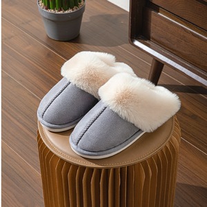 Chaussons plats doux et confortables pour femmes et unisexes, à semelle épaisse, de couleur unie, chauds et confortables, en gros - Product Image 5